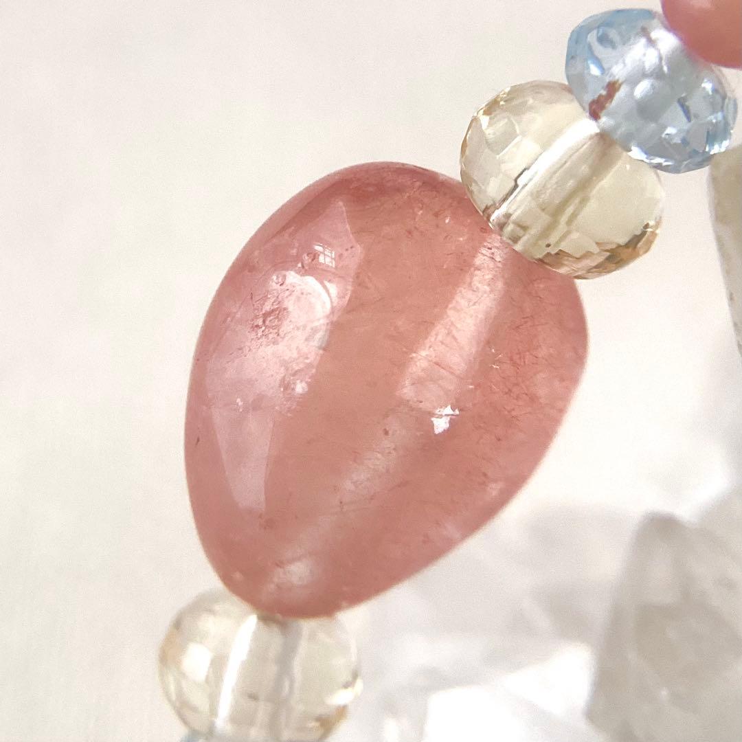 小唄 ★ブレスレット ストロベリークォーツ ♪ 353