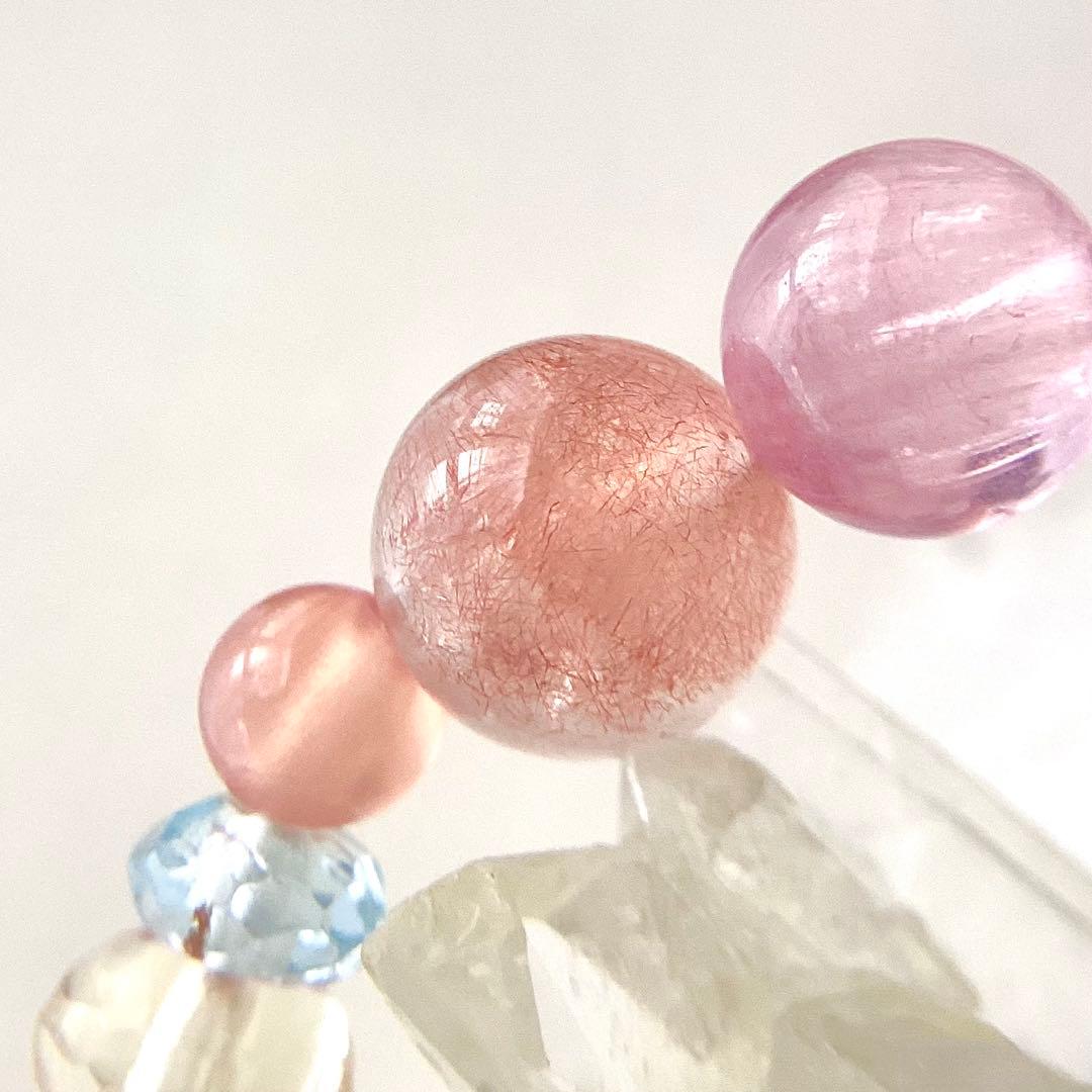 小唄 ★ブレスレット ストロベリークォーツ ♪ 353