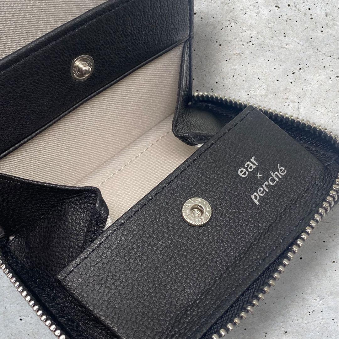未使用 PEZ perche ear コラボジャバラ二つ折り財布 ブラック イア