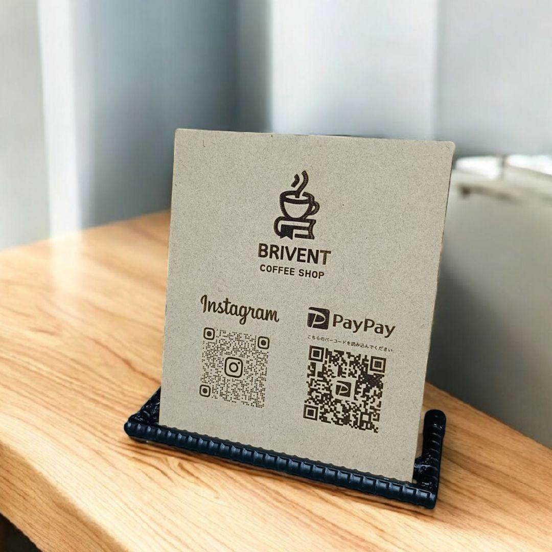 アイアンでシンプルなスタンド　QRコードスタンド製作します☆　【看板　開店祝い