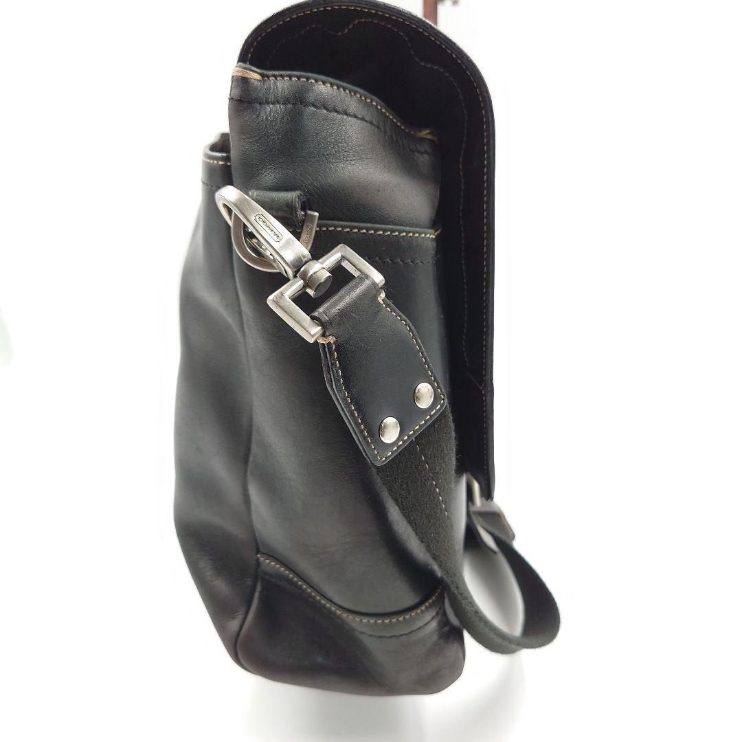 COACH オールドコーチ ビジネスバッグ 2way レザー 黒 トンプソン