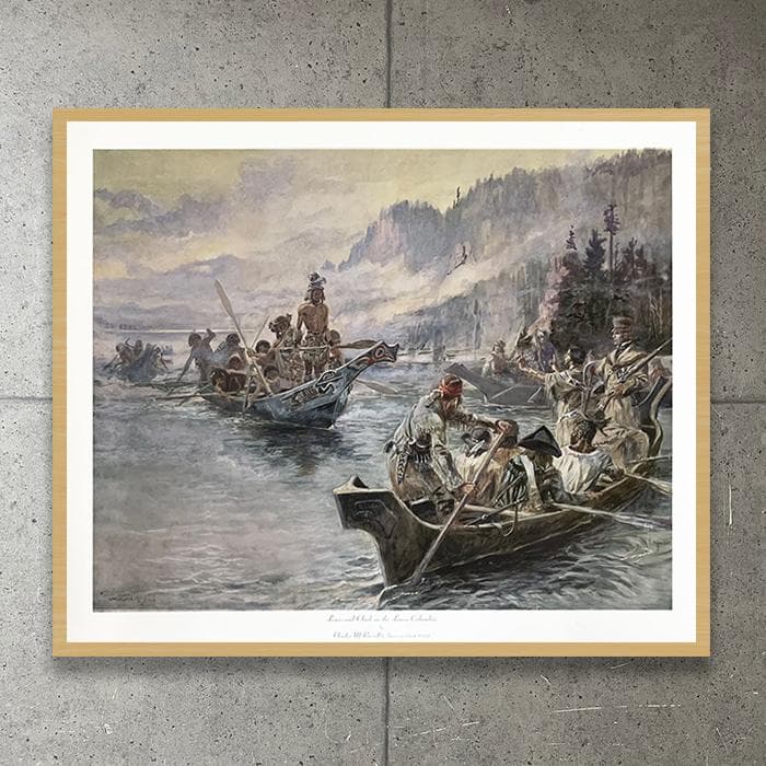 額装品/Lewis and Clark/ラッセル/アート/ポスター/インテリア