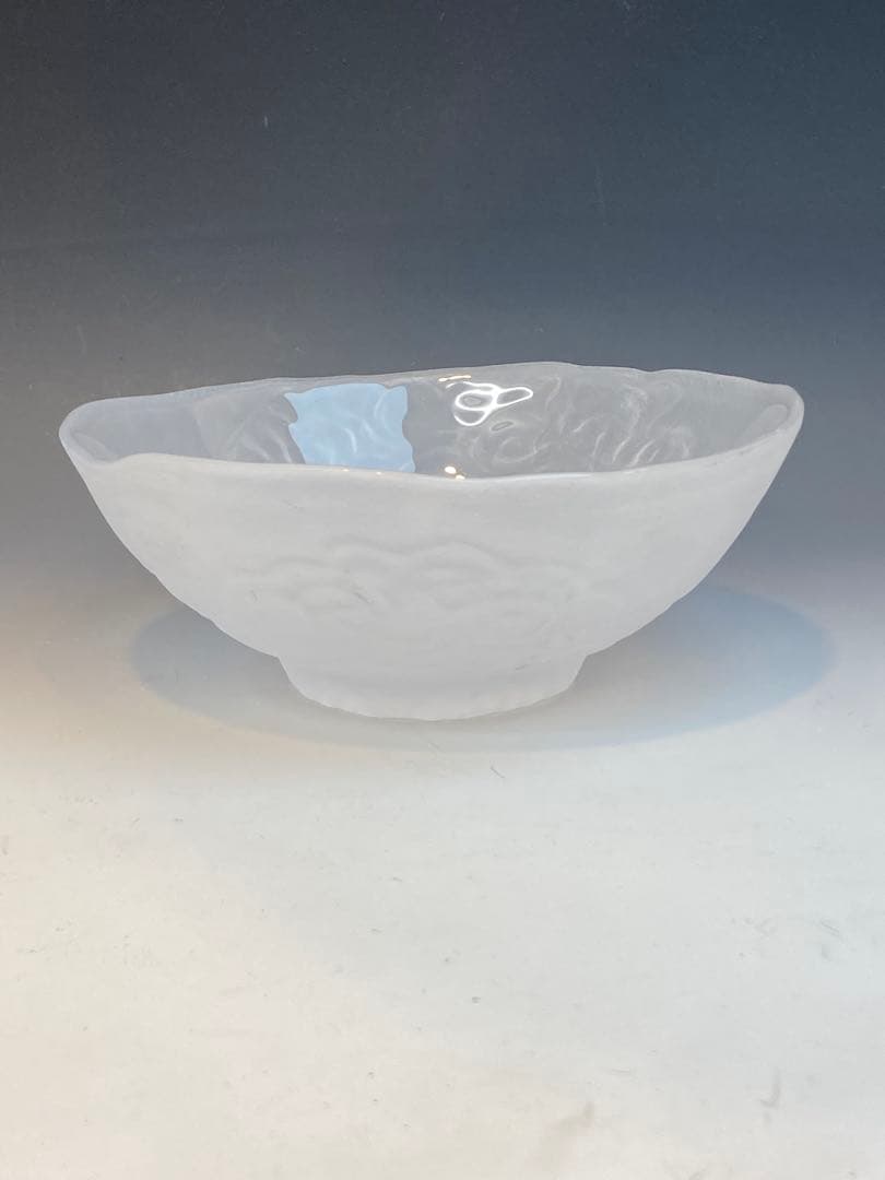 坂田甚内 作 ガラス鉢５客組 箱なし 幅15.6cm