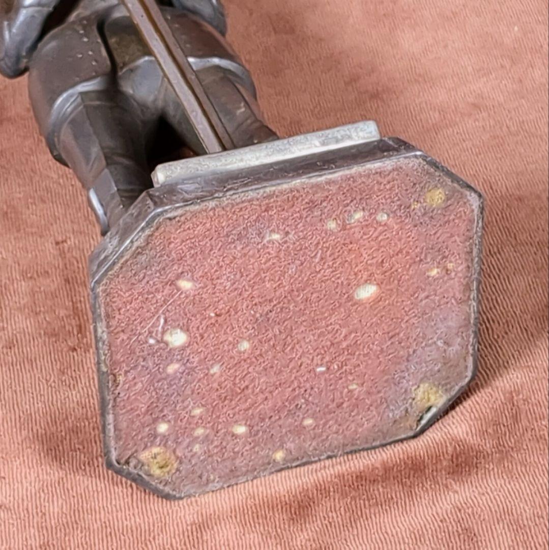 西洋騎士 スタチュー オイルマッチ（？）アンティーク雑貨