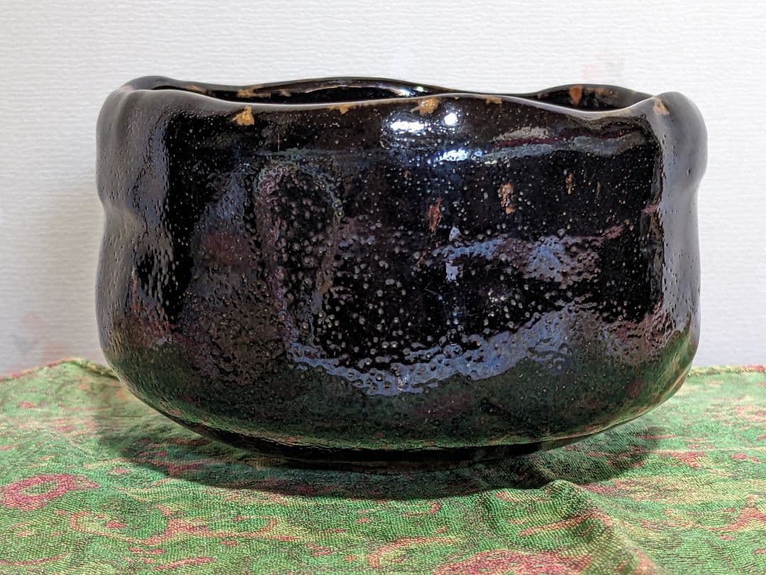 ♦赤膚焼 幕末明治 遠州七窯 赤膚山印 抹茶盌 コレクション 骨董品アンティーク