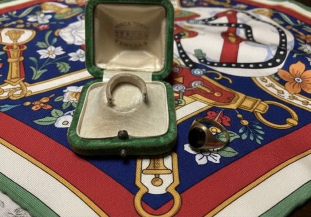 明日削除値上再出品します！ k9 シグネット リング 印台 約19号 約3.3g