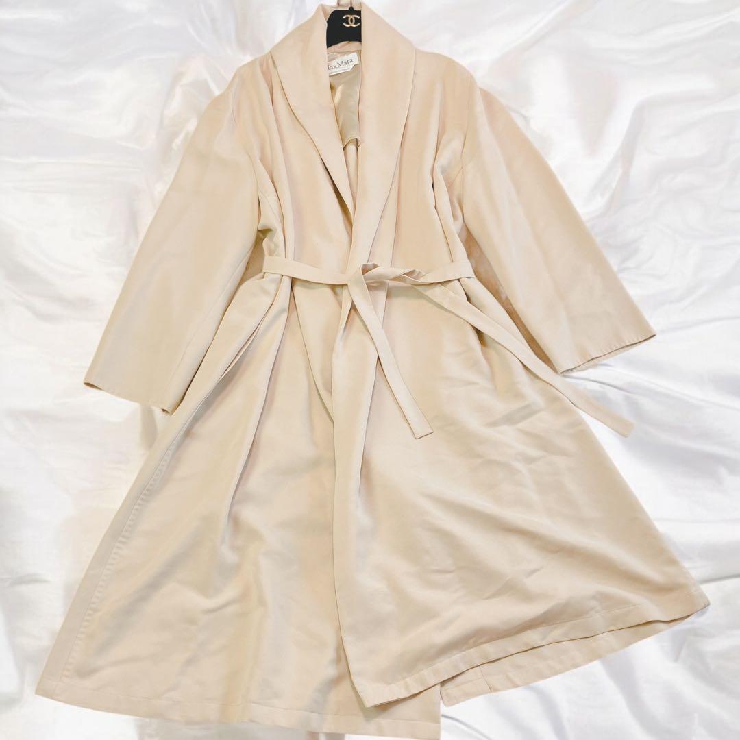 マックスマーラ　maxmar ロング　コート　チェスター　ベージュ　L〜XL