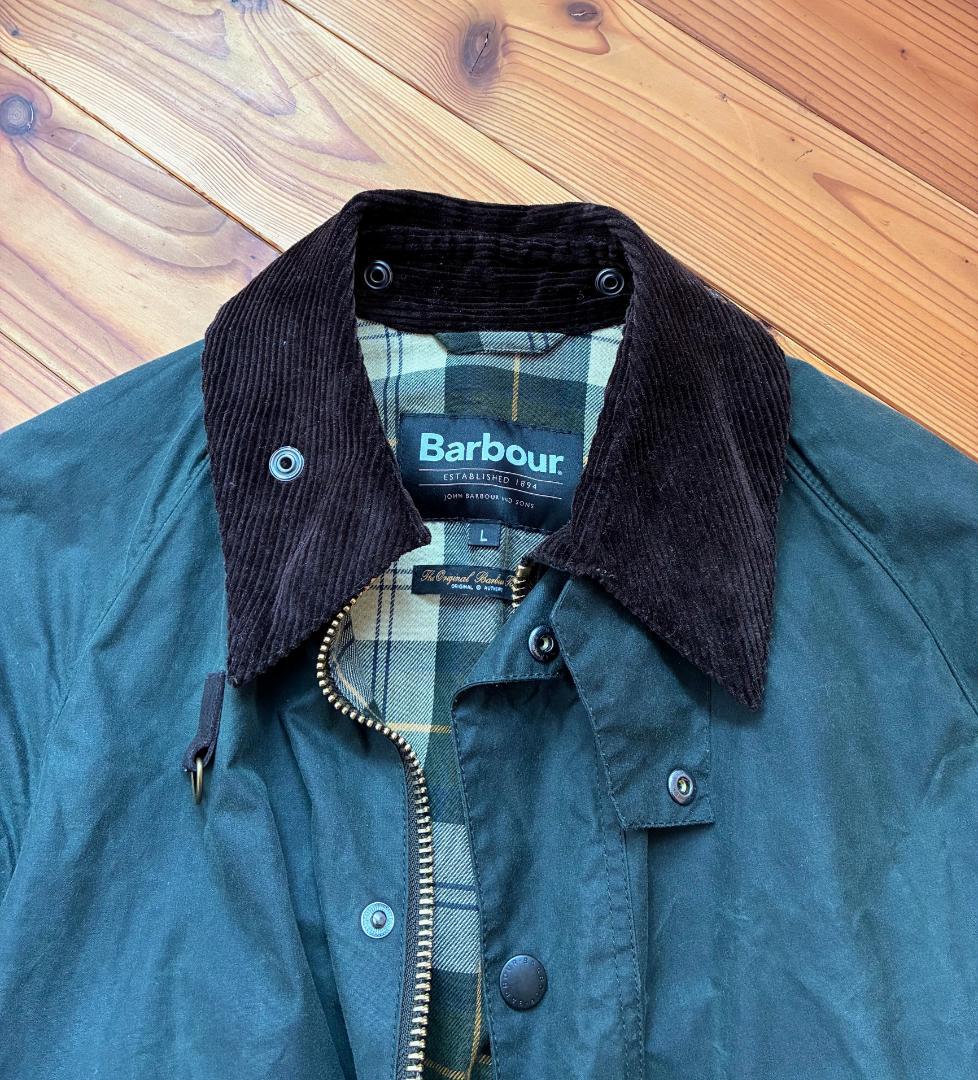 Barbour SPEY(スペイ) WAX JACKET セージグリーン L