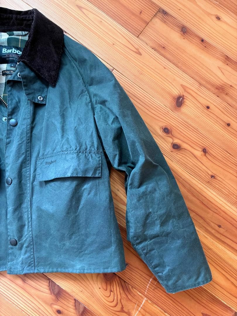 Barbour SPEY(スペイ) WAX JACKET セージグリーン L