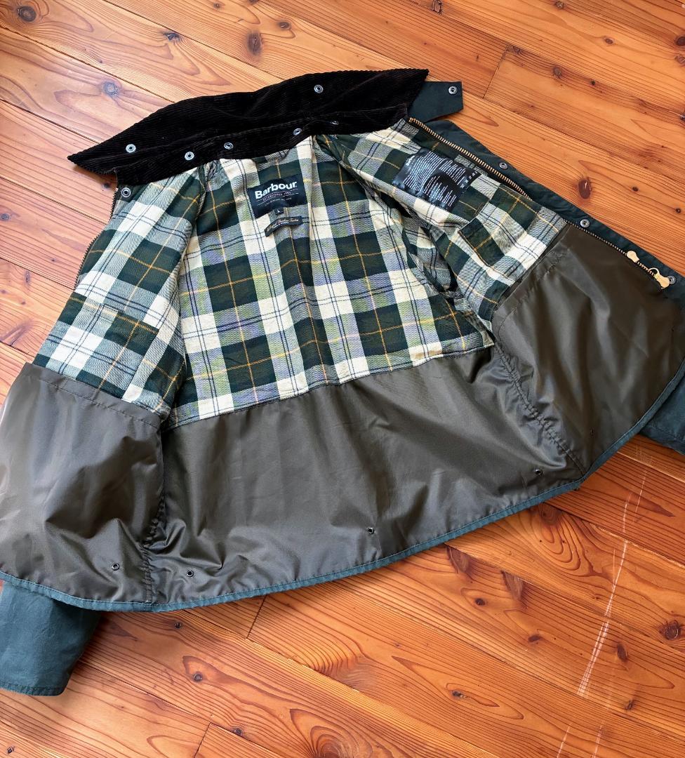 Barbour SPEY(スペイ) WAX JACKET セージグリーン L