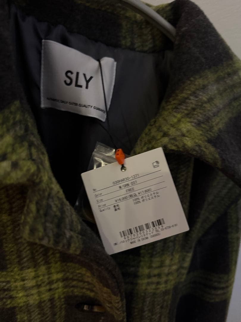あがさ SLY オーバー ミディ チェック コート 新品タグ付き