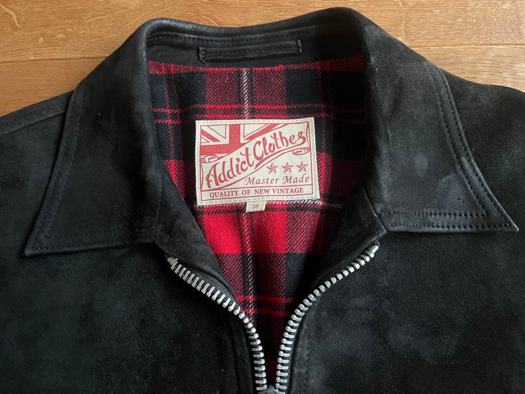 アディクトクローズ★最初期スエードレザーリブジャケット★ルイスレザー