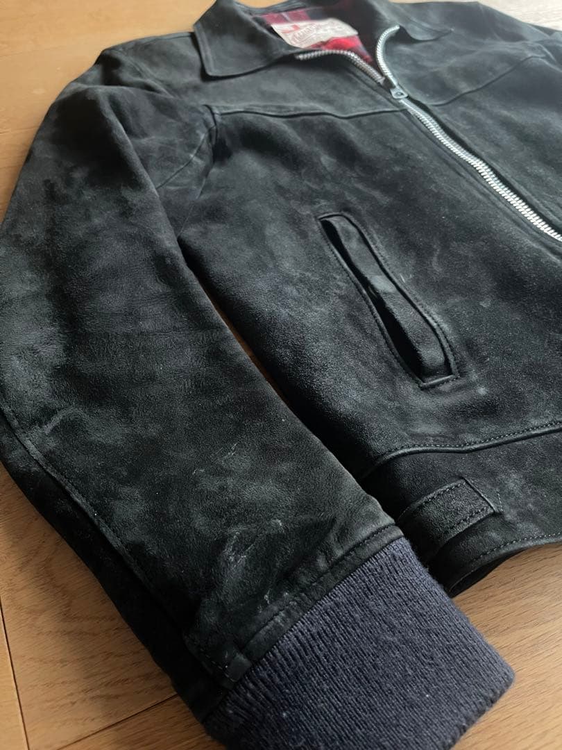 アディクトクローズ★最初期スエードレザーリブジャケット★ルイスレザー