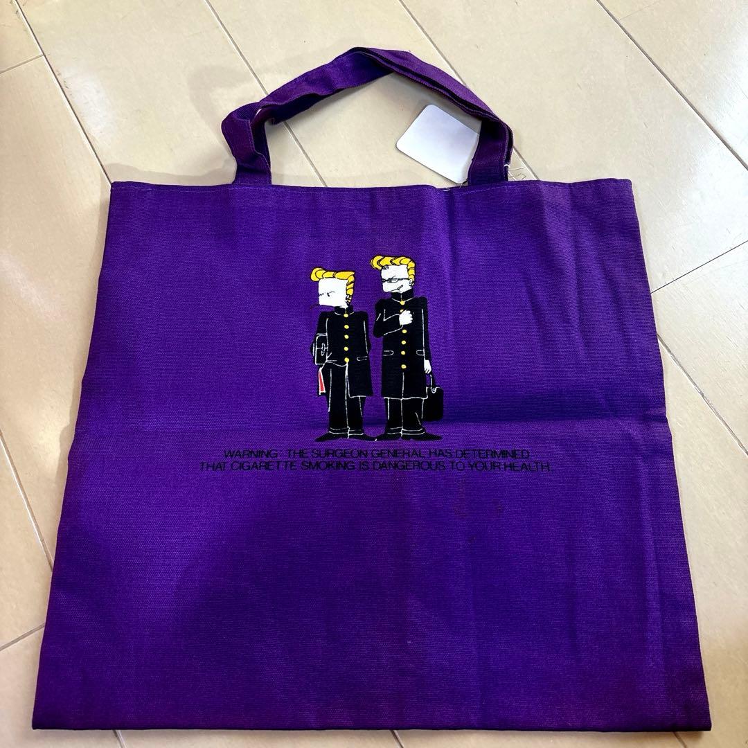 昭和レトロ1980年当時物【つっぱり君】NO！SMOKING手提げかばん80s