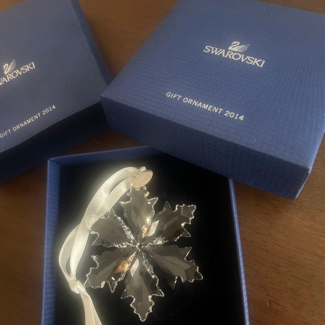 2014年リトルスノーフレーク　 クリスマスオーナメント　スワロフスキー