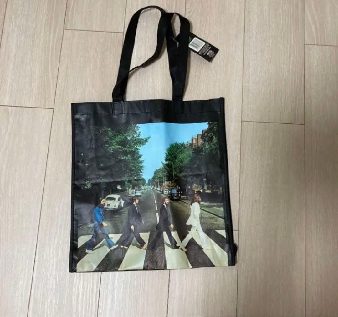 希少新品ザビートルズTHEBEATLSABBEYROADトートエコバッグブラック