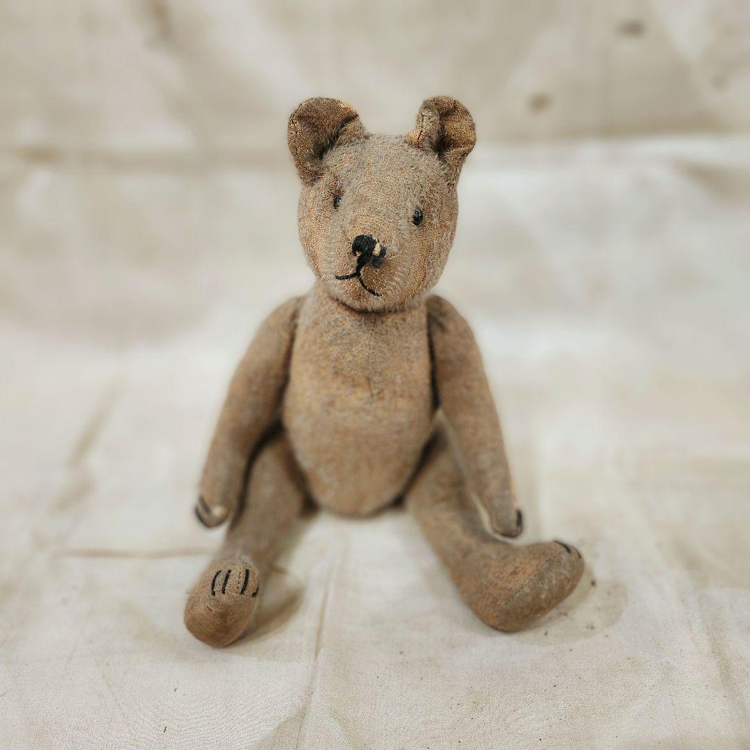 シュタイフ アンティーク 20～30年代頃 テディベア シューボタン