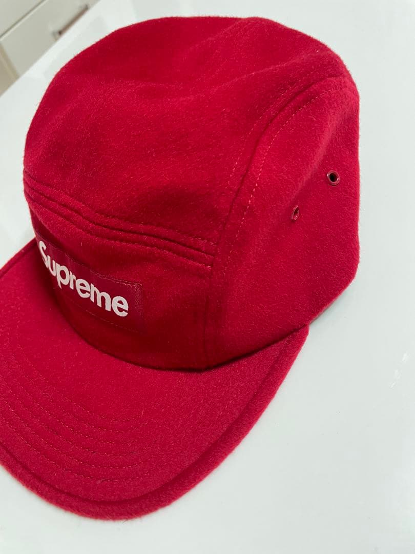 supreme wool camp cap red 赤　キャップ