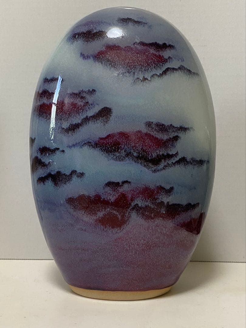 中国美術 陶器釣窯 花生 置物