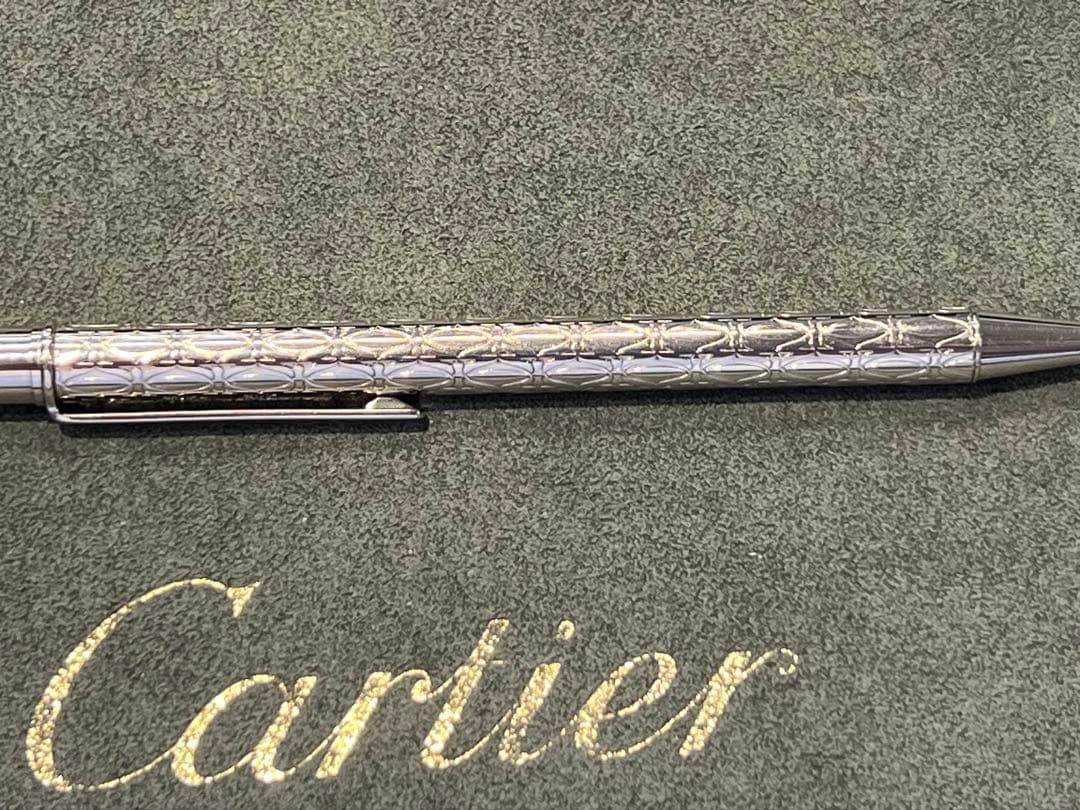 美品⭐️Cartier ボールペン サントスCドゥ　シルバーカラー