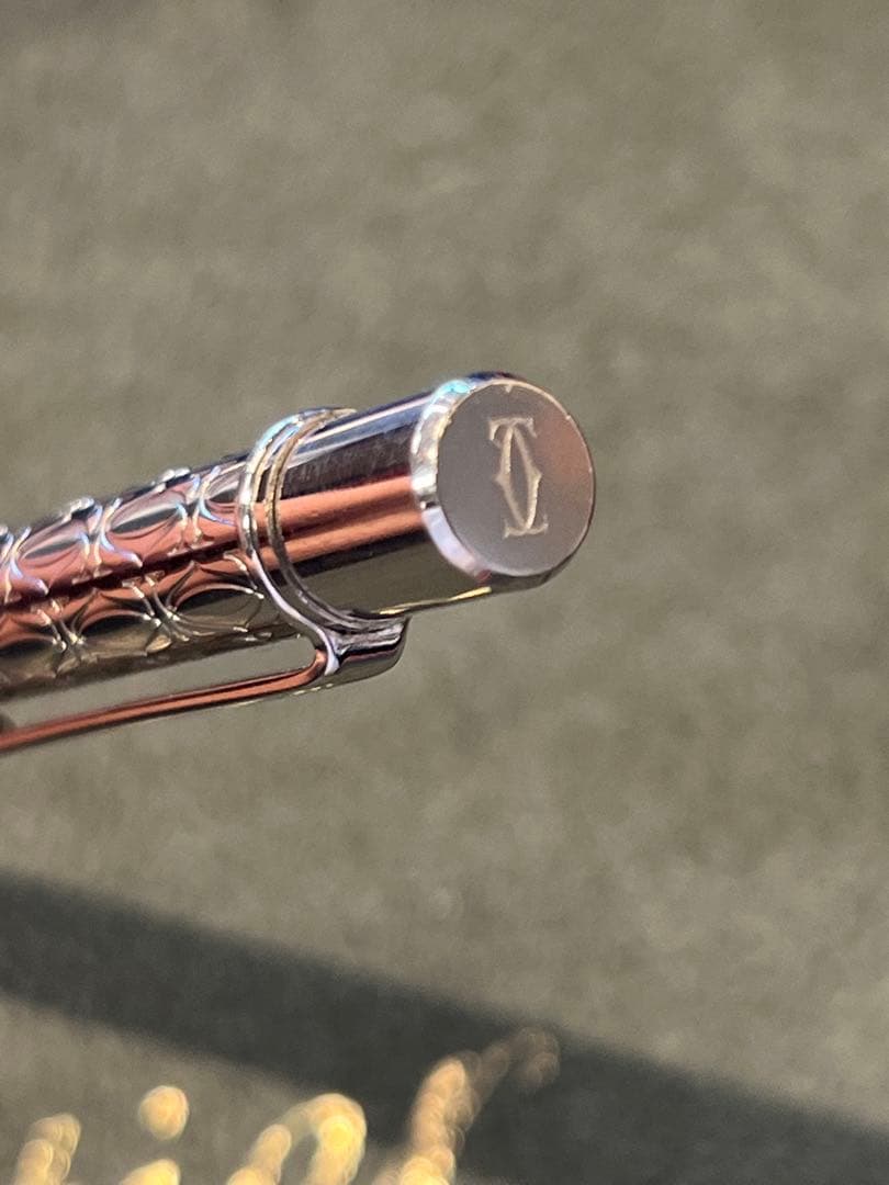 美品⭐️Cartier ボールペン サントスCドゥ　シルバーカラー