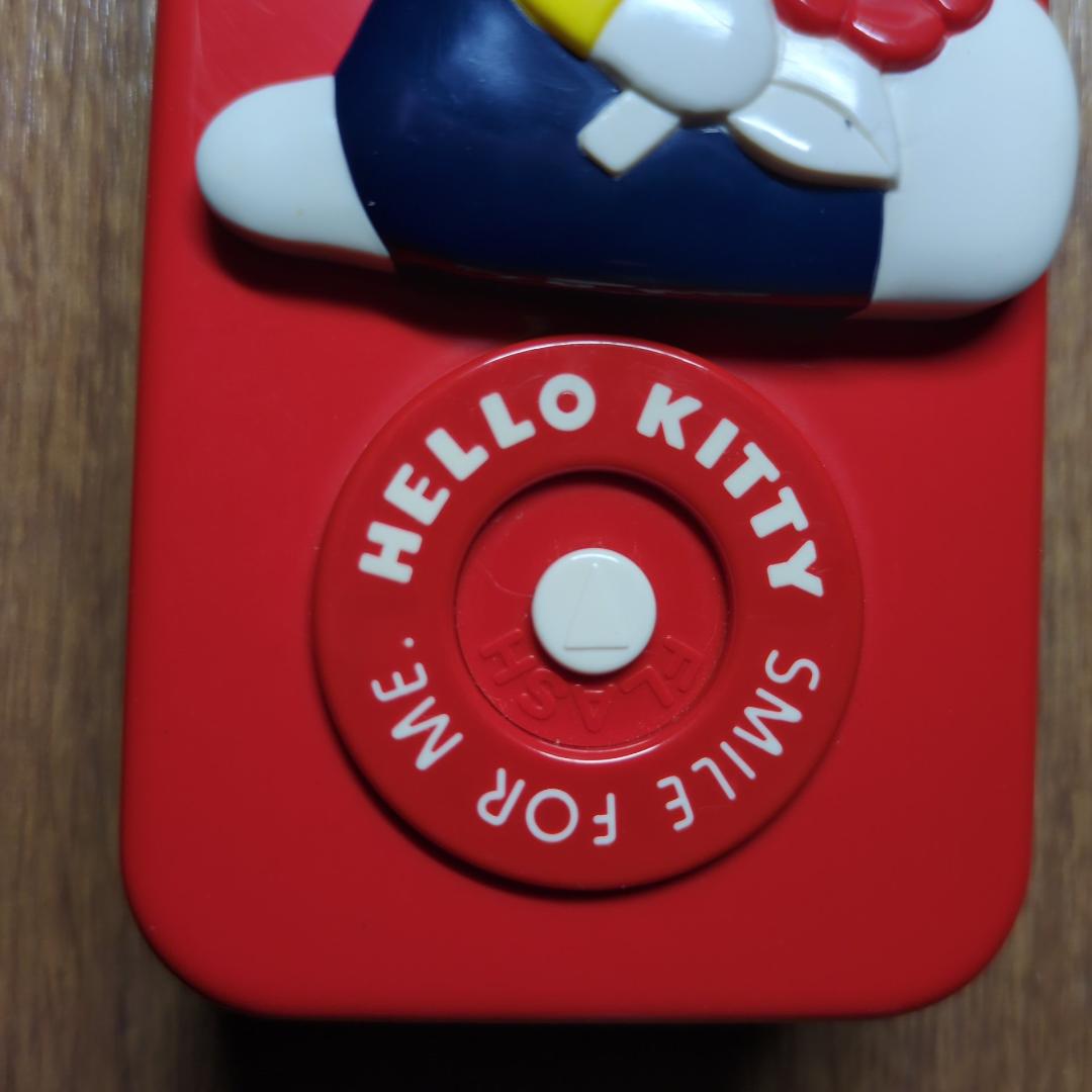 ハローキティ【レア美品】トイカメラ/ 赤と白/ 専用ソフトケース&ストラップ付き
