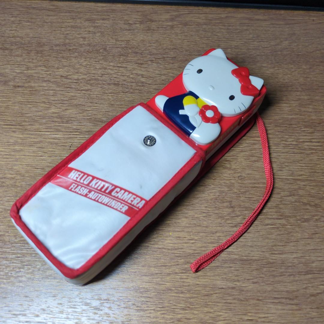 ハローキティ【レア美品】トイカメラ/ 赤と白/ 専用ソフトケース&ストラップ付き