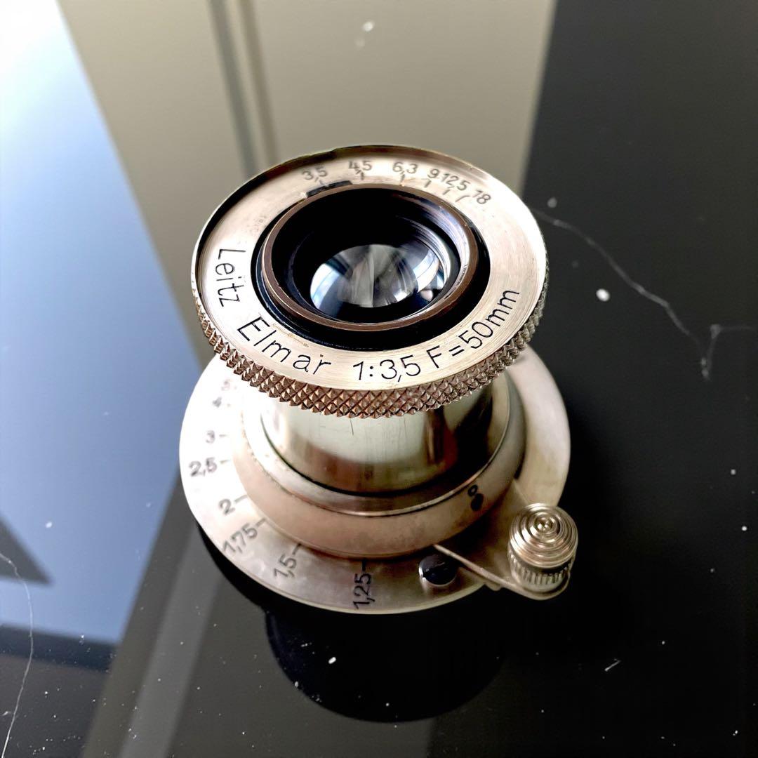 【OH票付】【珍品】Leica: Elmar 50mm/f3.5 ニッケル
