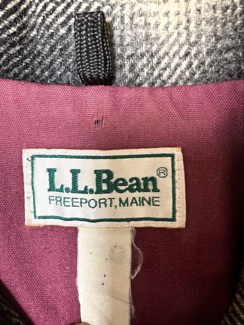 80's L.L.Bean 白黒オンブレチェック ジャケット シャドーチェック