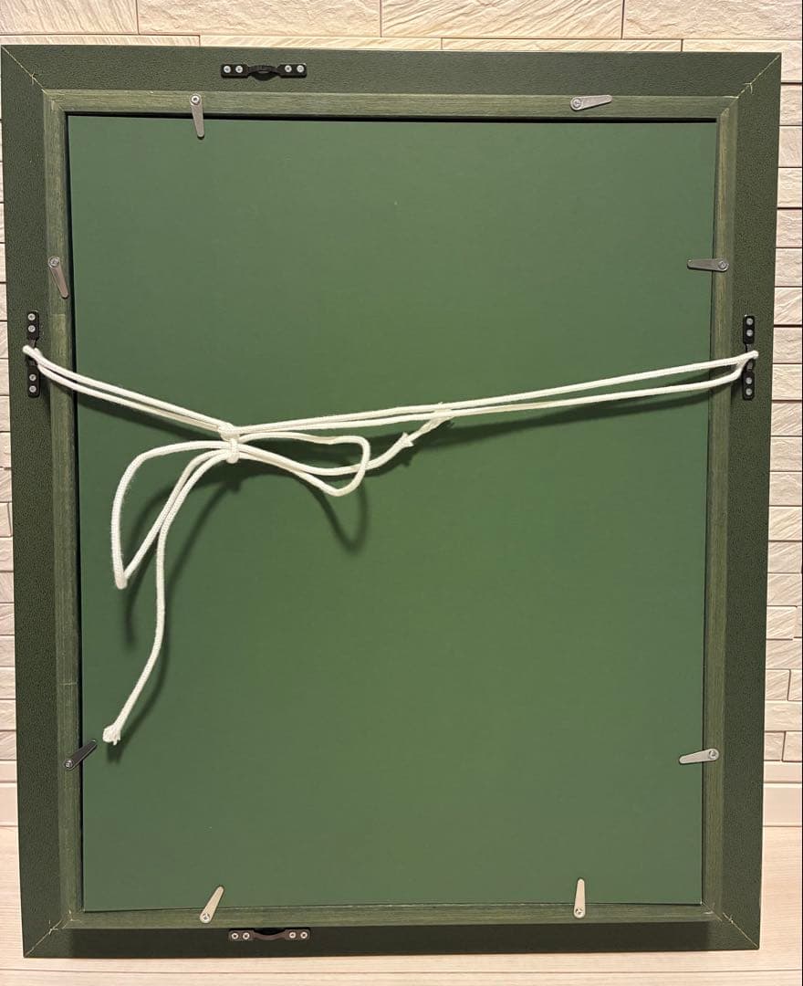 F6サイズ 油彩画 モロッコ ラクダ 手描き 額縁込み サイン入り