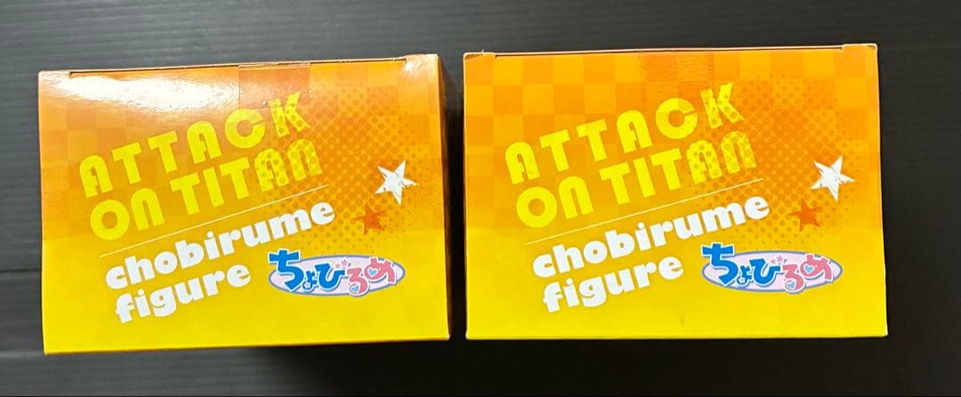 【希少】進撃の巨人 ちょびるめ フィギュア 2種セット エレン ミカサ