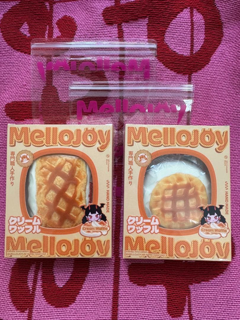 【新品未開封】Mellojoy メロジョイ 丸 スクエア クリームワッフル