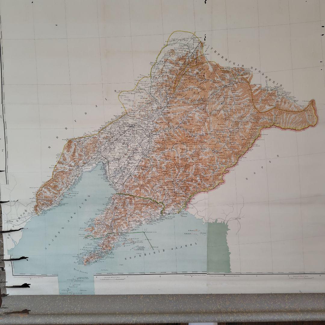 [ 露語奉天省図 ] ( 掛軸 )