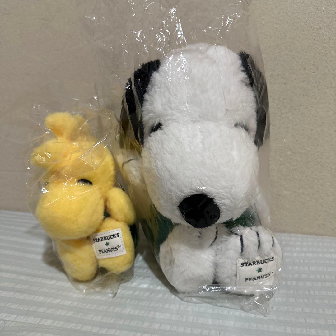新品未使用［バラ売り不可］スターバックス スヌーピー ウッドストック ぬいぐるみ