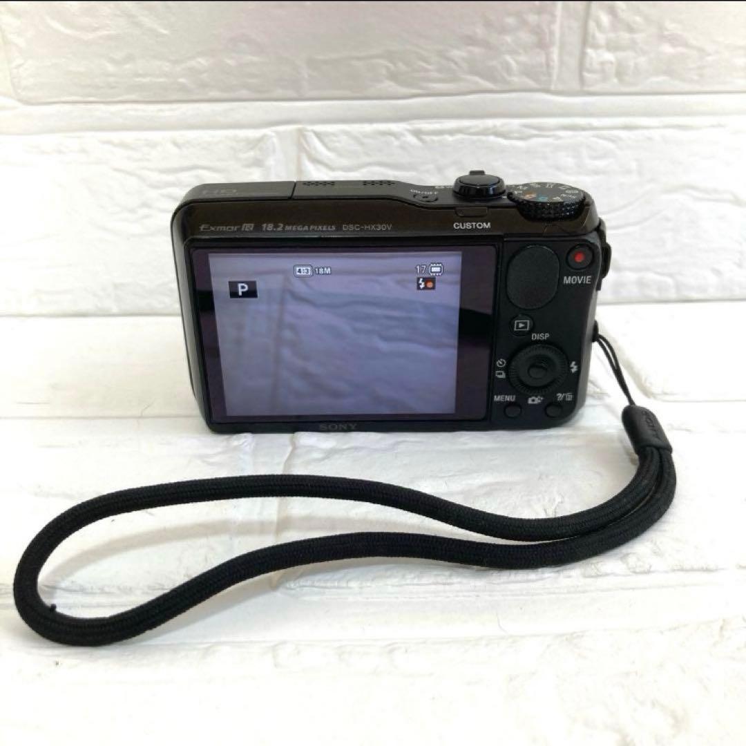動作品✨ デジカメ SONY DSC-HX30V ブラック Wi-Fi 高画質