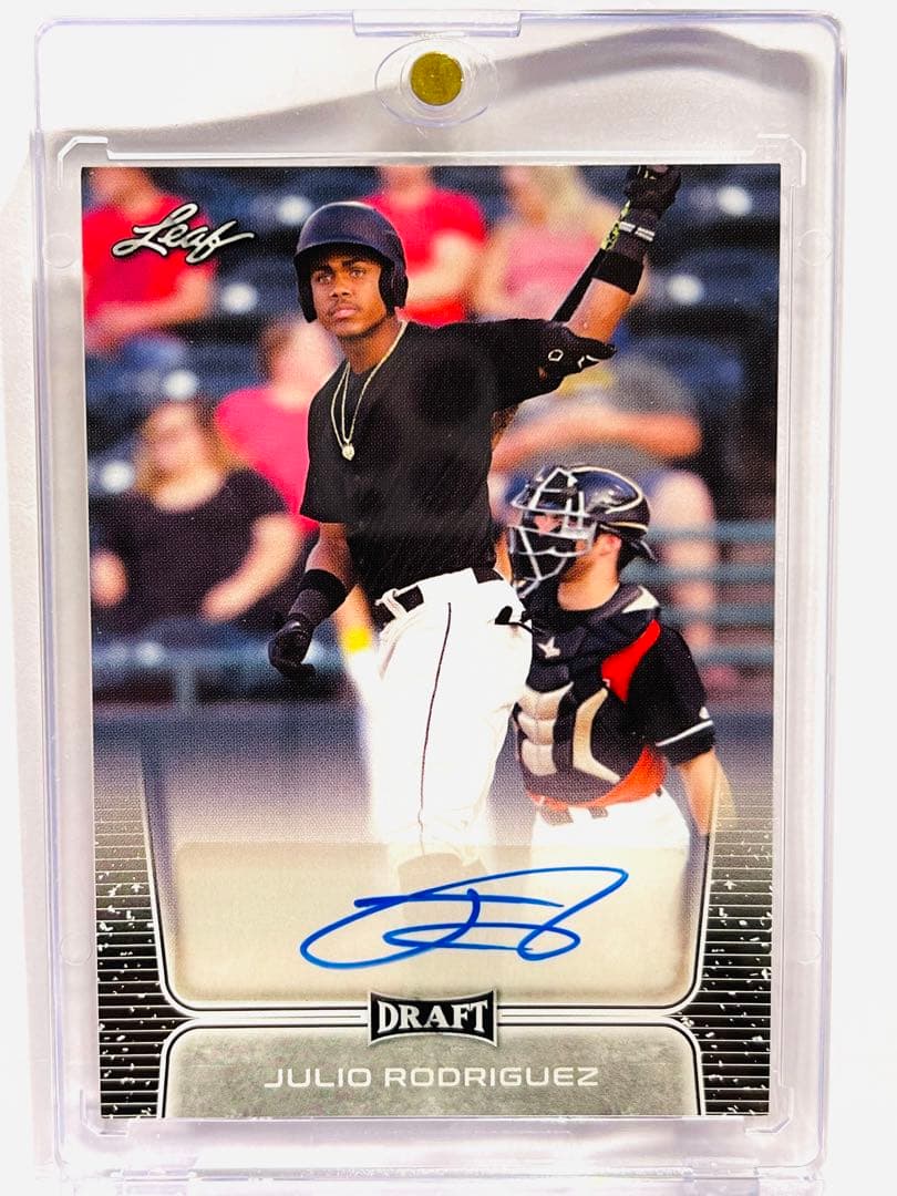 Julio Rodriguez 直筆サインカード　2020 Leaf Draft