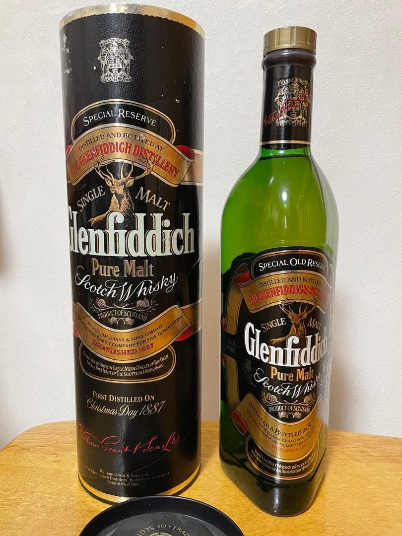 80年代グレンフィディック旧ボトル　スコッチウイスキー
