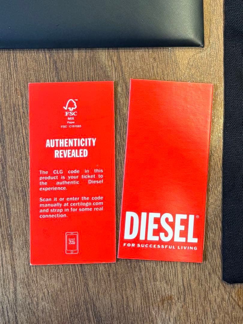 DIESEL ブラック レザー キーケース【新品未使用】 〜本日までお値下げ