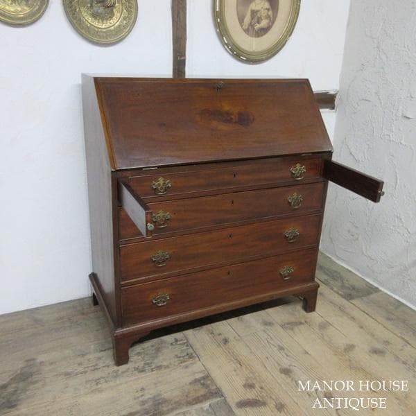 イギリス アンティーク 家具 ライティングビューロー デスク 机 6556d
