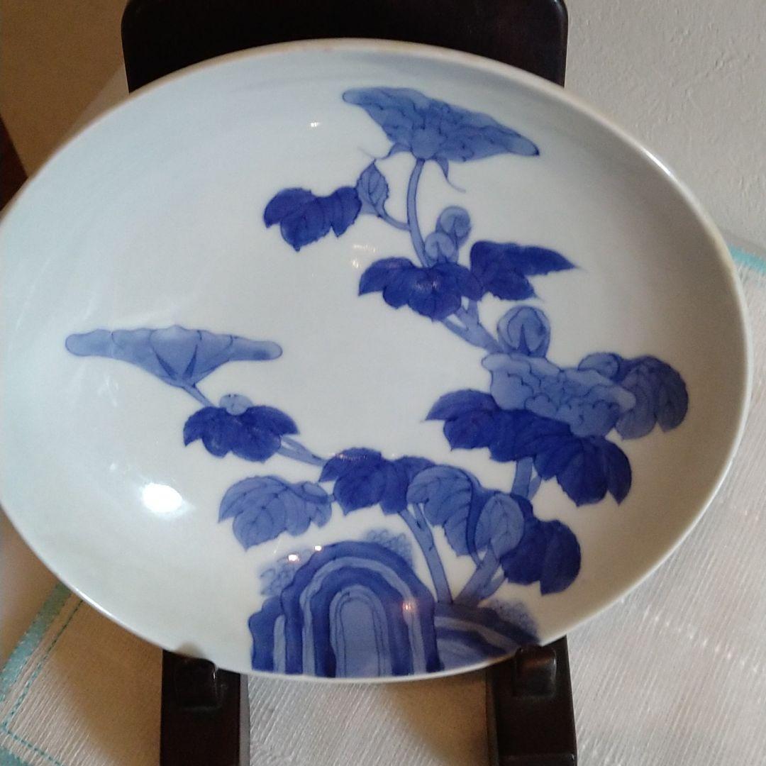 整理NO.58　鍋島染付皿（江戸後期）