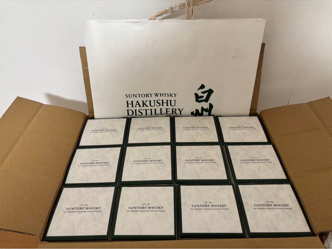 【早い者勝ち❗️】白州シングルモルトウイスキー 12本入箱付袋付❗️特価‼️