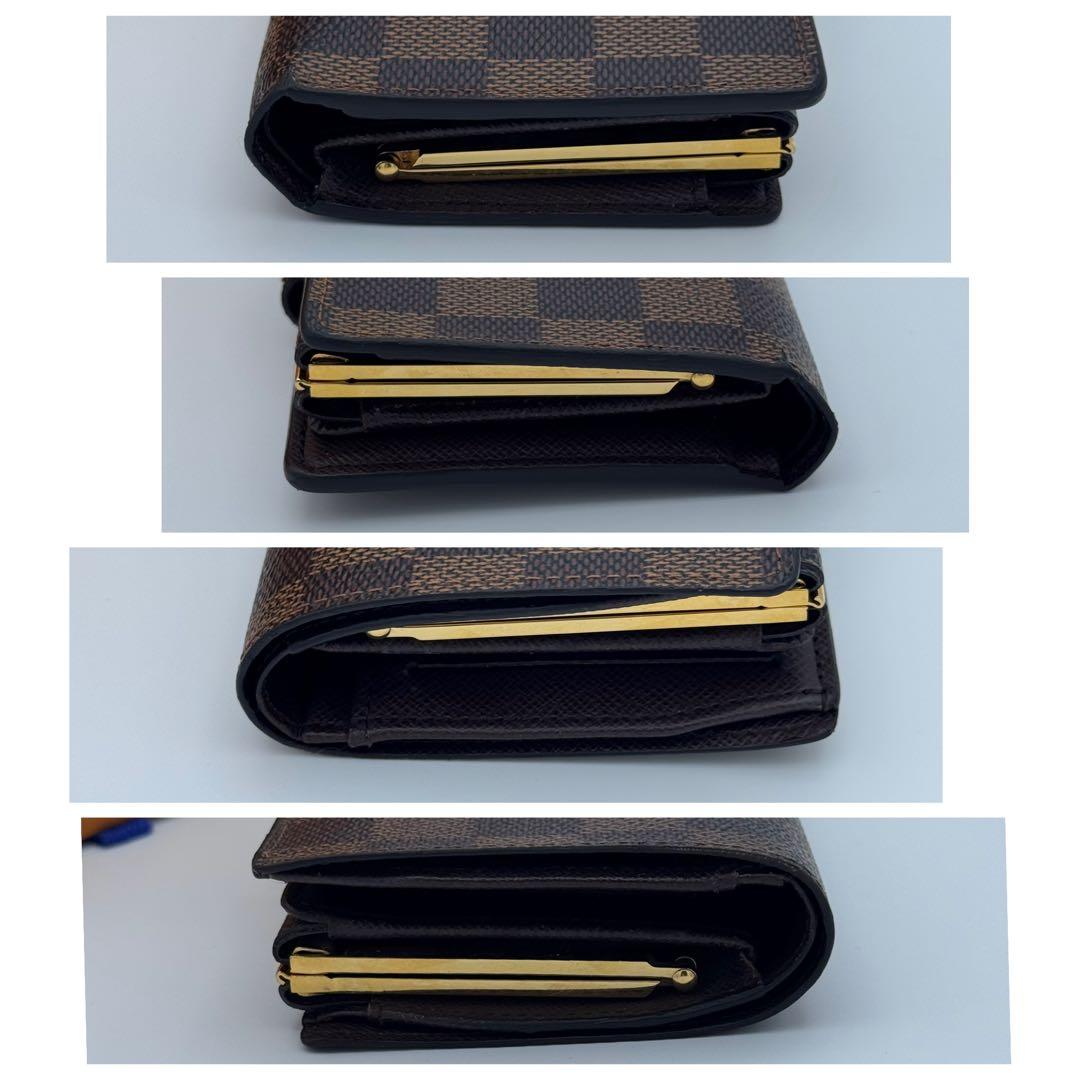 【定番人気】ルイヴィトン ダミエ エベヌ 折り財布 ポルトフォイユ ヴィエノワ