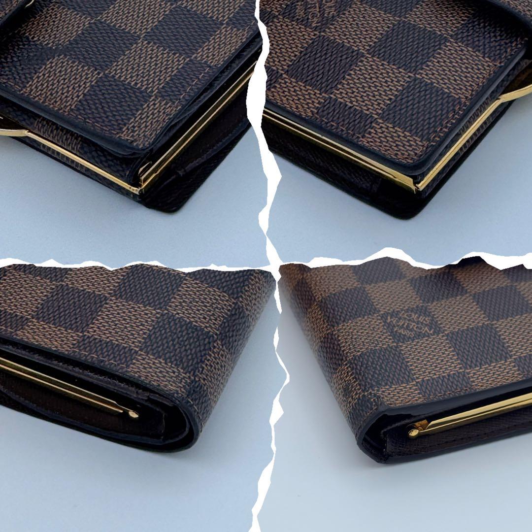 【定番人気】ルイヴィトン ダミエ エベヌ 折り財布 ポルトフォイユ ヴィエノワ