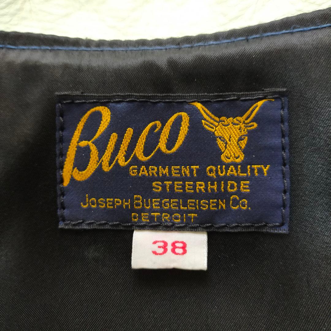 BUCO　THE REAL McCOY'S　38　シングルライダースジャケット
