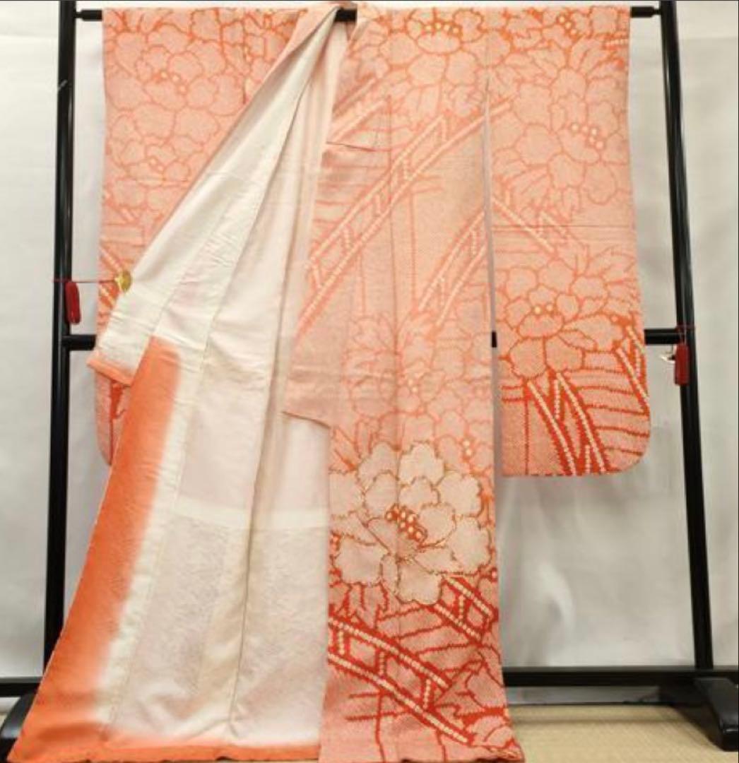 振袖フルセット5点M〜L総絞りやまと銀駒刺繍11800円売り切り終了