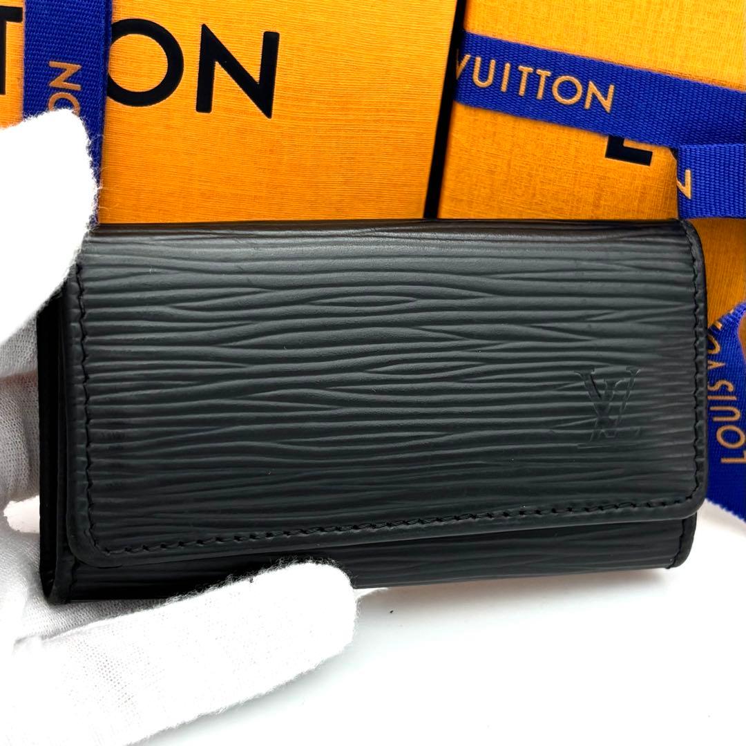 ルイヴィトン エピ 4連キーケース ミュルティクレ4 ノワール ブラック