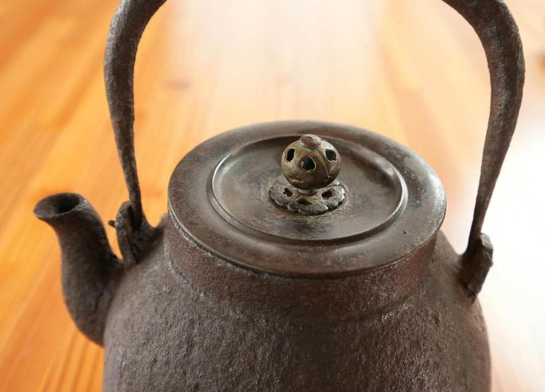 鉄瓶 龍文堂造　骨董品 茶道具
