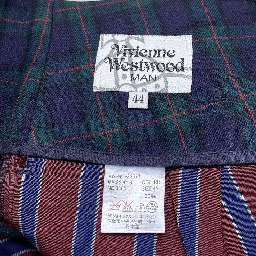 美品Vivienne Westwood MAN ウール チェック サルエルパンツ