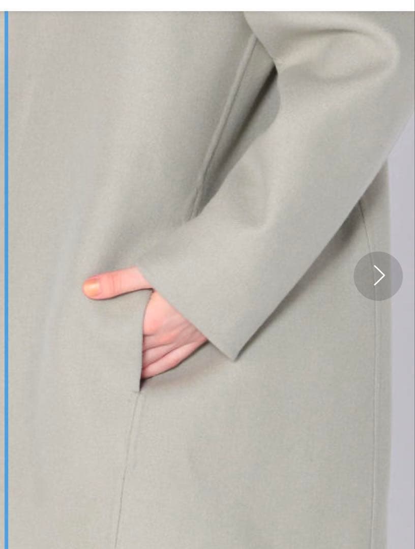 R。GALERIE VIEライトメルトン チェスターコート