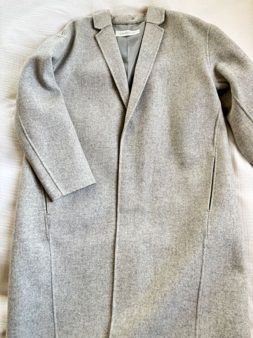 R。GALERIE VIEライトメルトン チェスターコート